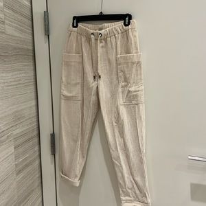 Winter white  corduroy pull on pant